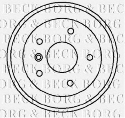 BORG & BECK bbr7022 -  Тормозной барабан
